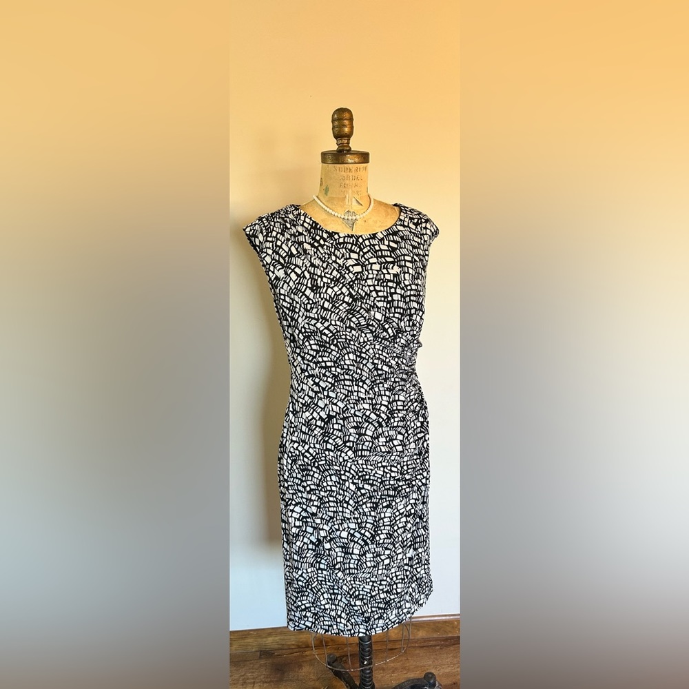 Black and White Pattern Dress